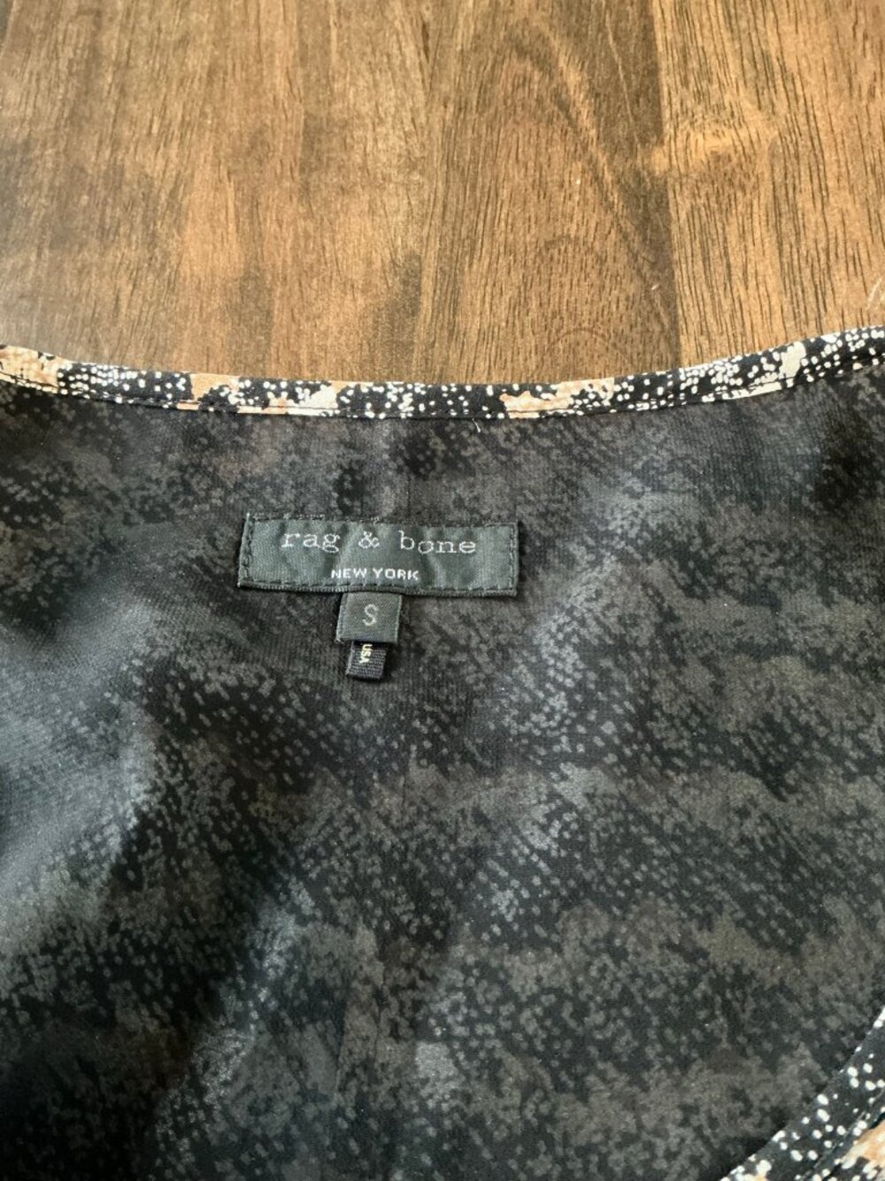 rag & bone Snakeskin Sleeveless Top Size S